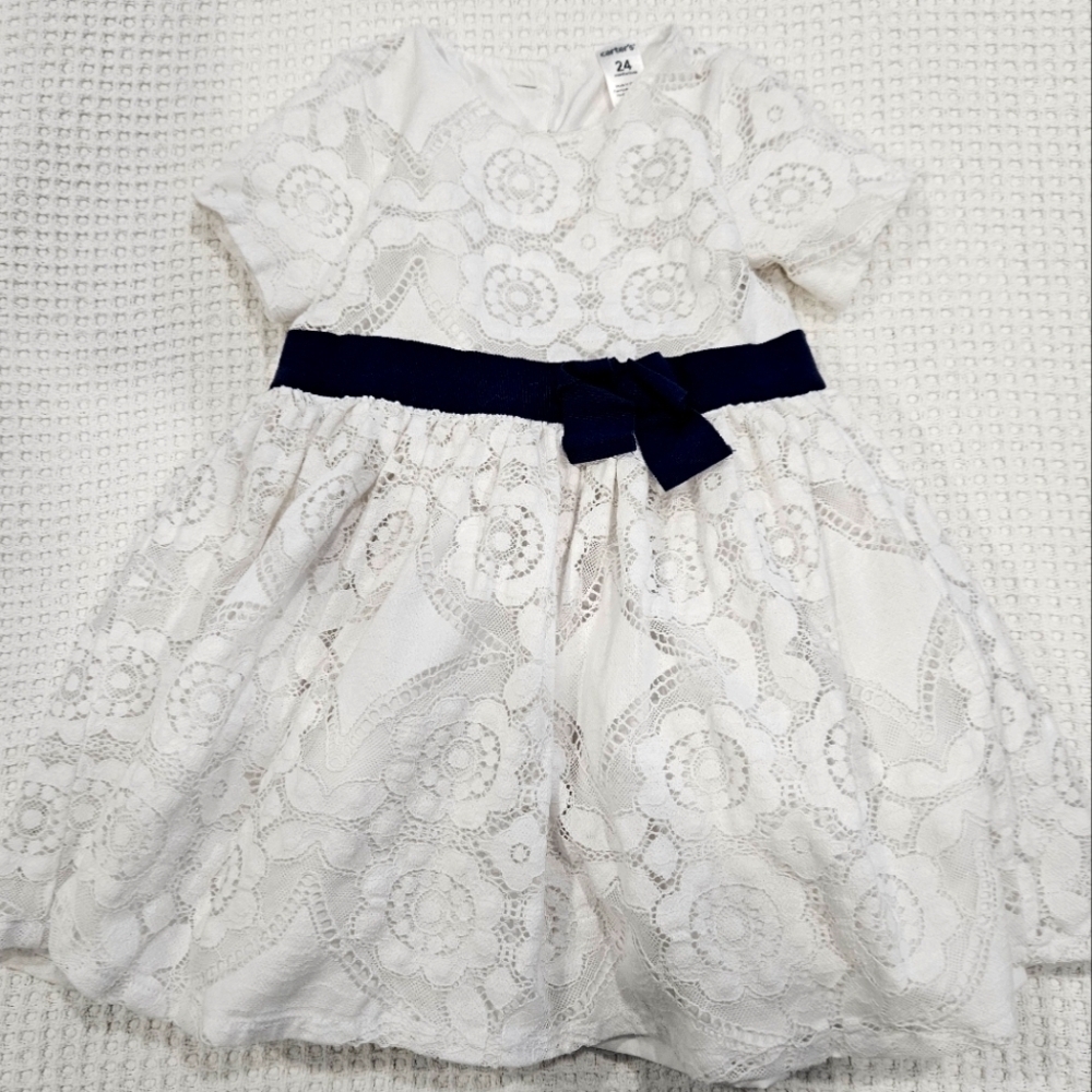 Carter's Toddler Girl Dress | White | Size 24 Months